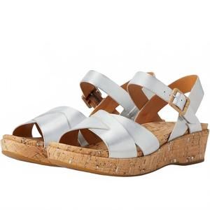 NEW KORK-EASE women myrna sandal in silver